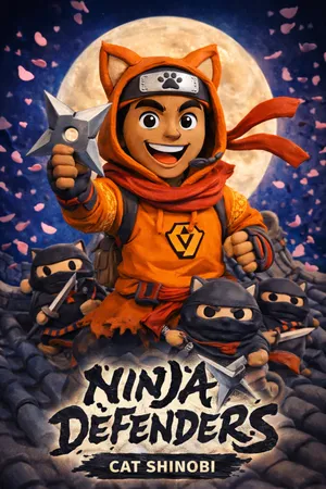 Gambar Games Ninja Defenders : Cat Shinobi